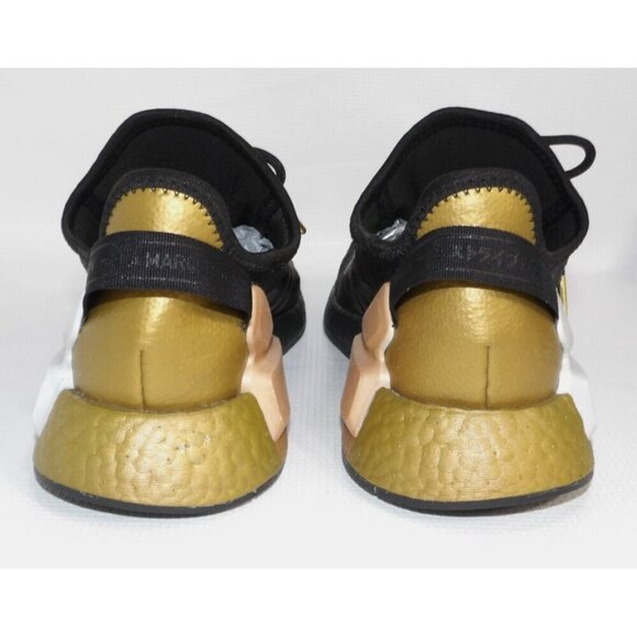 ADIDAS black, gold & silver sneakers NMD La Marque 3 Band FY1145 men's size 7 - Picture 5 of 10